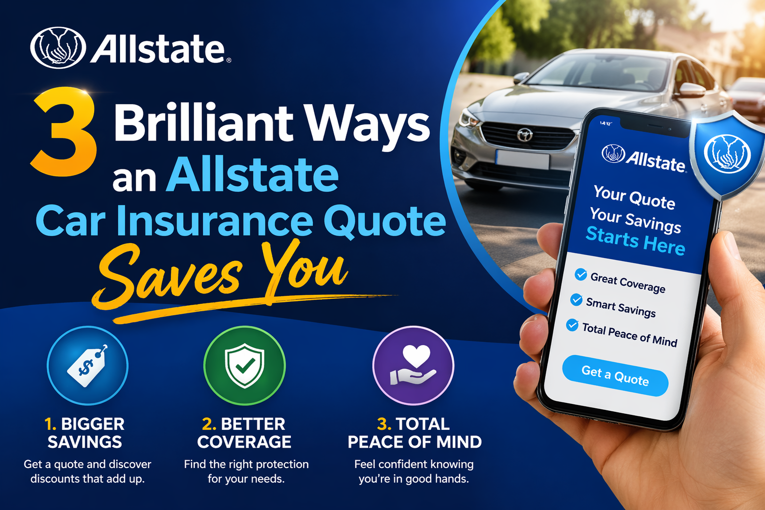 3 Brilliant Ways an Allstate Car Insurance Quote Saves You