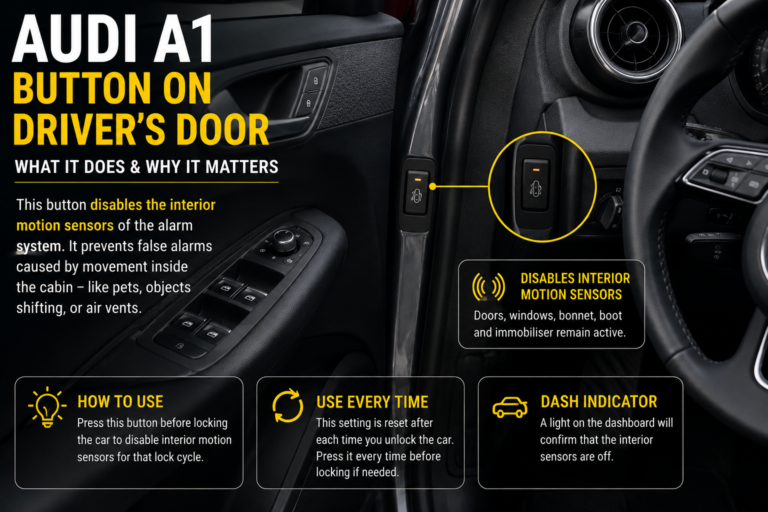 Audi A1 — Button on Driver’s Door