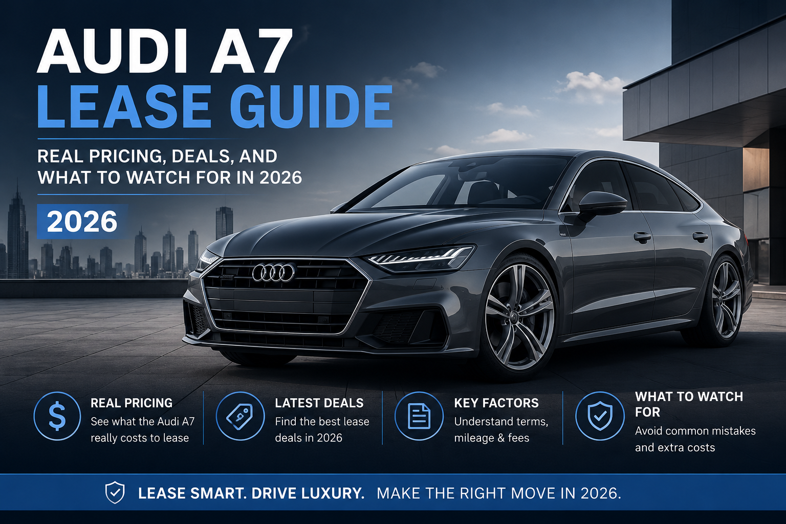 Audi A7 Lease Guide: Real Pricing, Deals, and What to Watch For in 2026