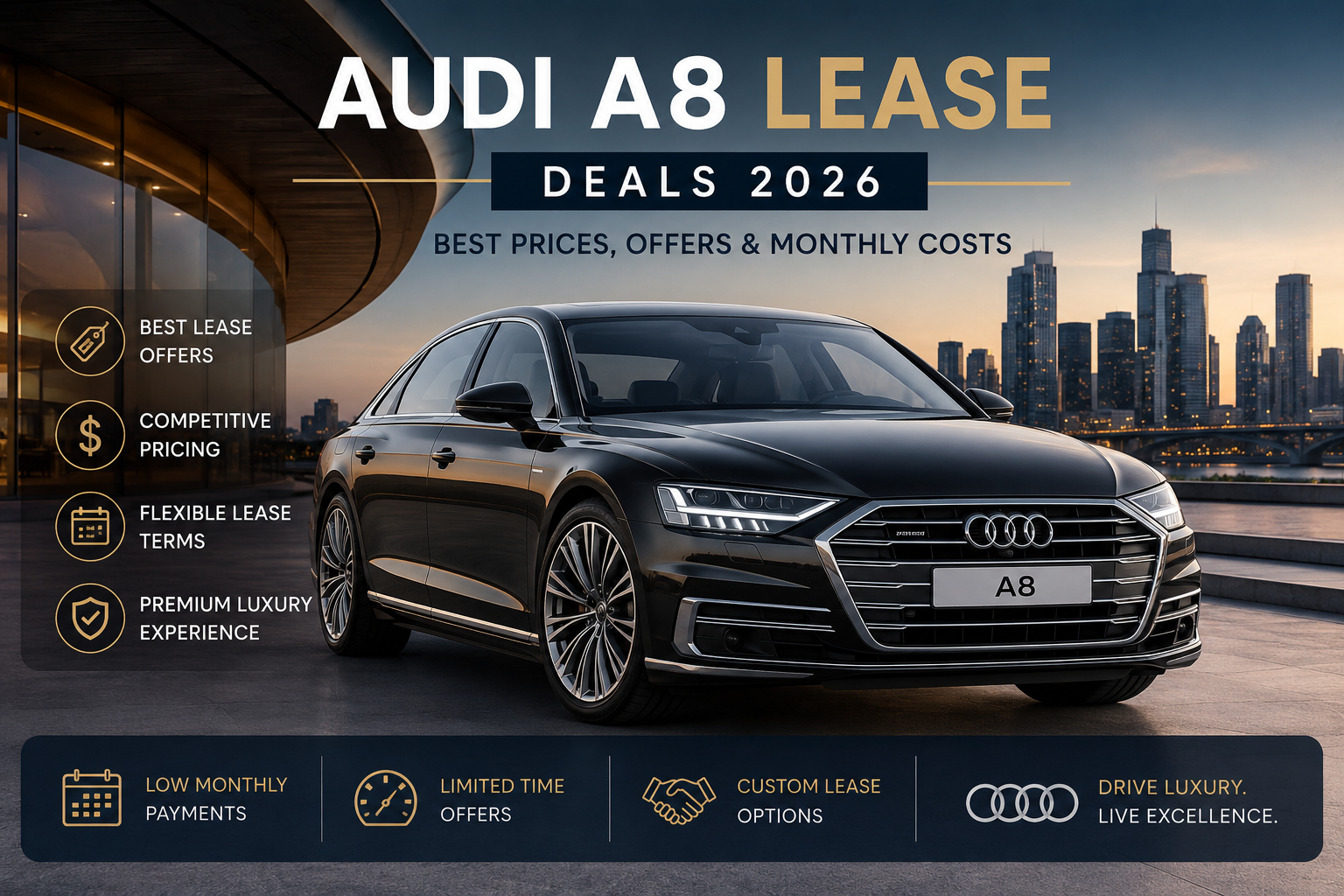 Audi A8 Lease Deals 2026 | Best Prices, Offers & Monthly Costs make image